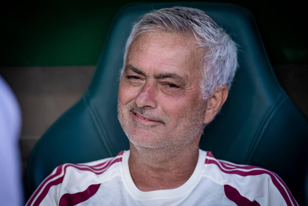 Jose Mourinho podczas konferencji prasowej przed meczem Ligi Mistrzów