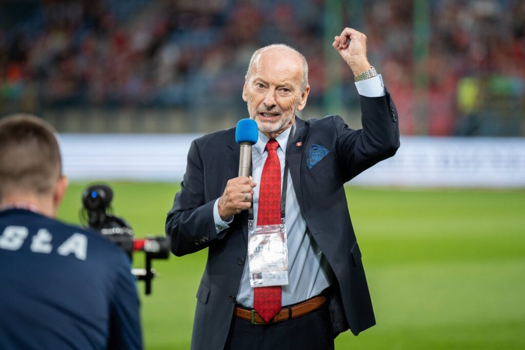 Peter Moore na stadionie Wisły Kraków